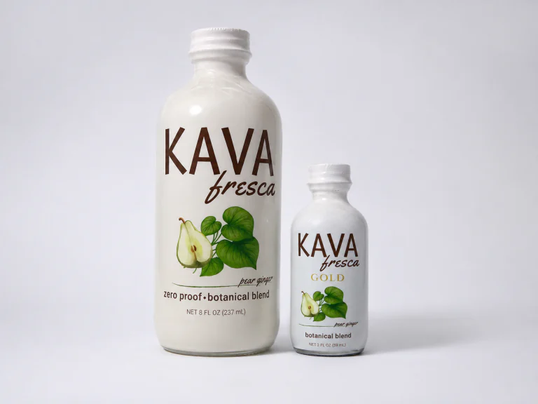 Kavafresca 8 ounce bottle and 2 ounce GOLD bottle