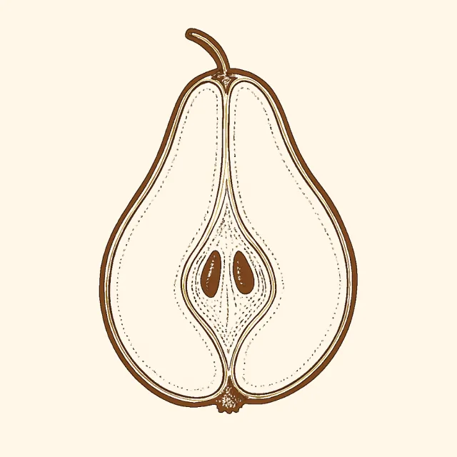 Pear drawing