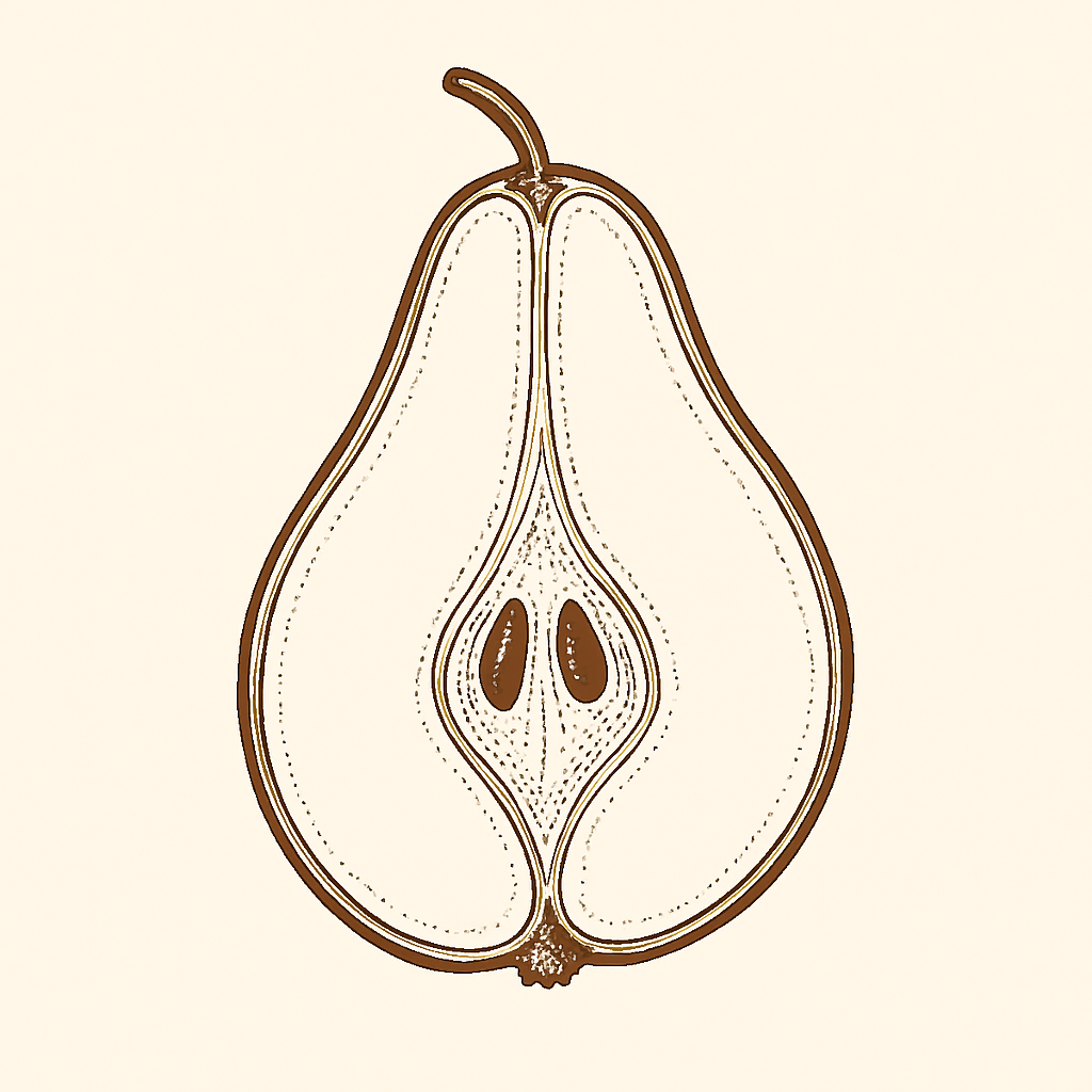 Pear drawing